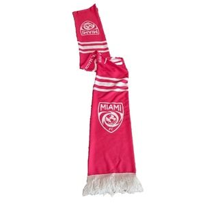 Miami FC Futbol Club Inaugural Season Fan Scarf; Soccer Pink and White; 60" x 7"